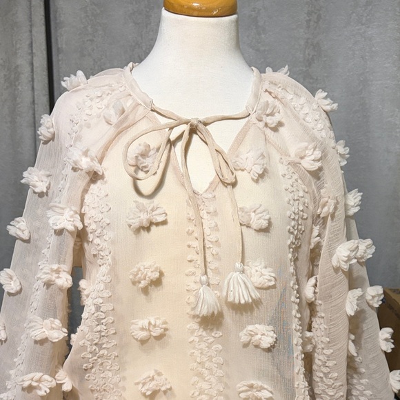 Calypso St. Barth pompom textured blouse - Picture 5 of 7